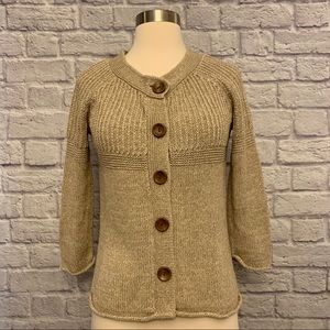 ❗️3/$20❗️Eddie Bauer 3/4 Sleeve Cotton Blend Cardigan